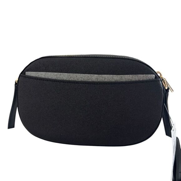 Kate spade Glimmer Oval Camera Bag black glitter new - Picture 5 of 13